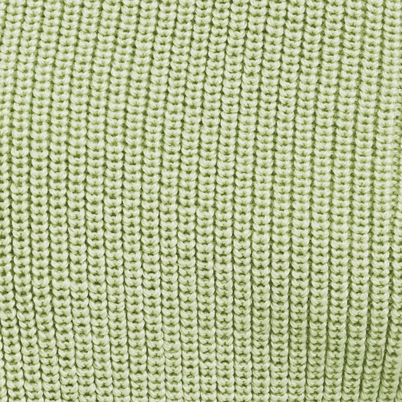 Patentstrikket balaclava i ull  - Pistasj - swatch
