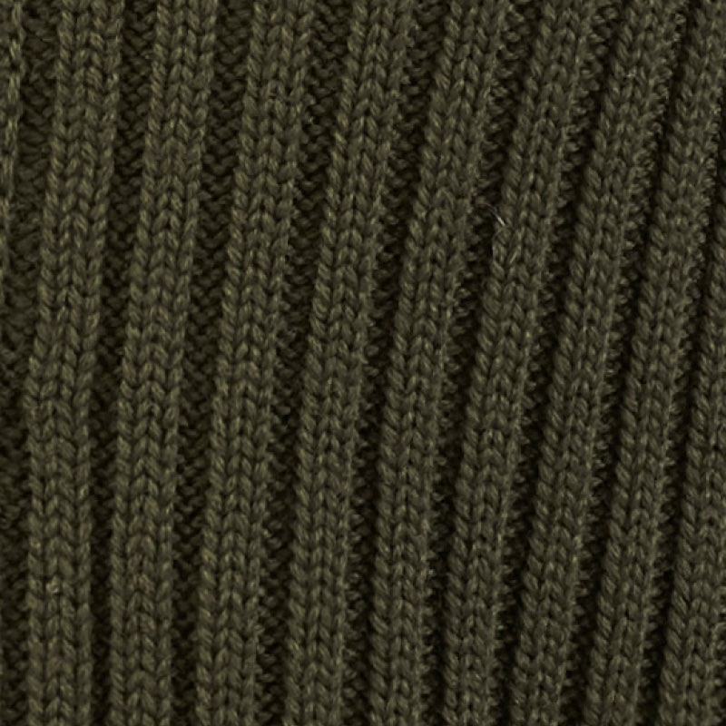 patentstrikket cardigan - mosegrønn - swatch