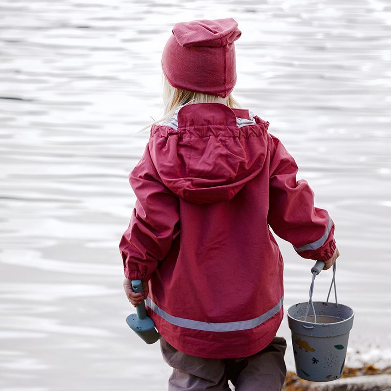Vindjakke 4 til 8 år i økologisk bomull - Rustrosa
