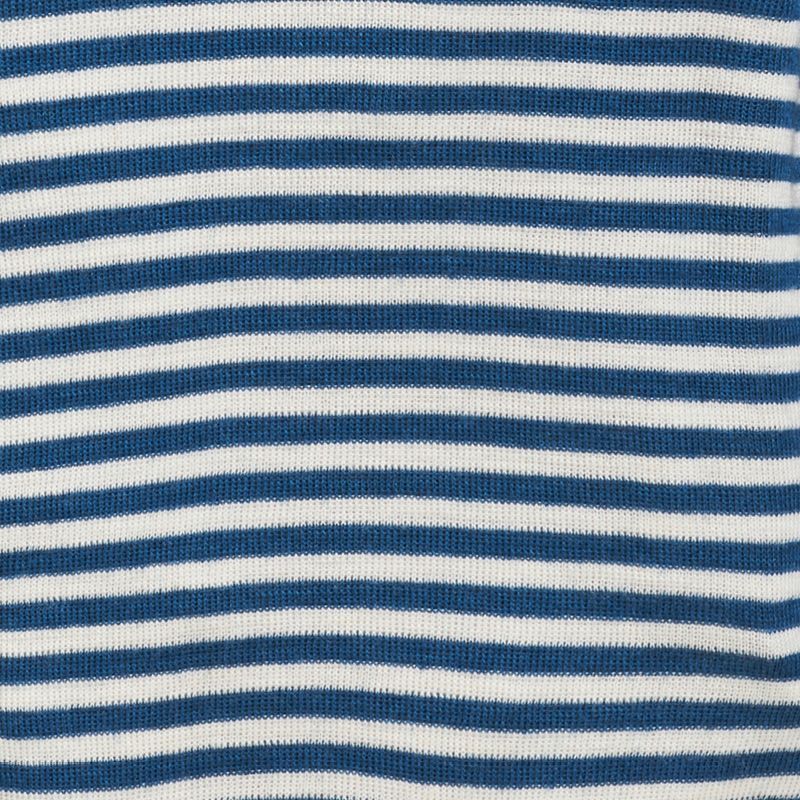 Hel dress i ull med silke - Dongeriblå/natur - Natur/dongeriblå - swatch