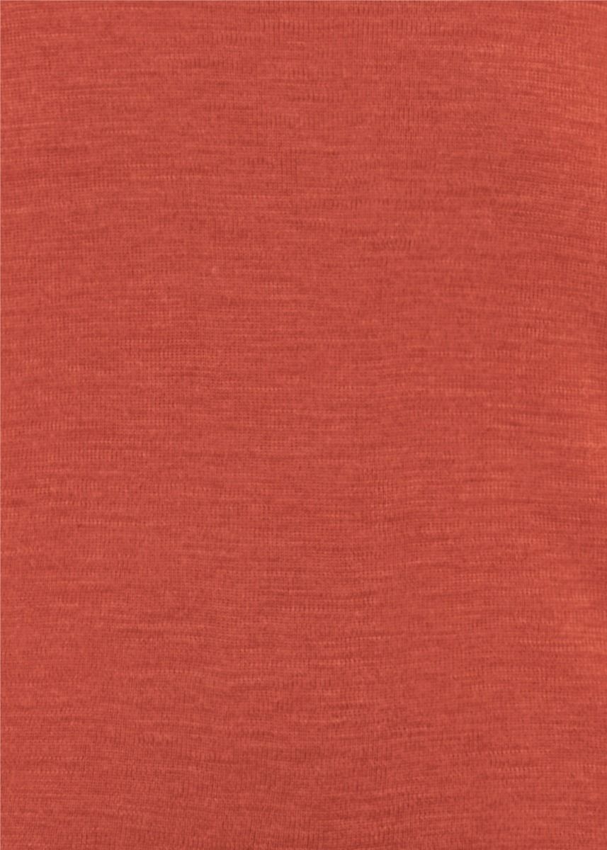 Langermet ulltrøye dame, ull med silke - Høstrød