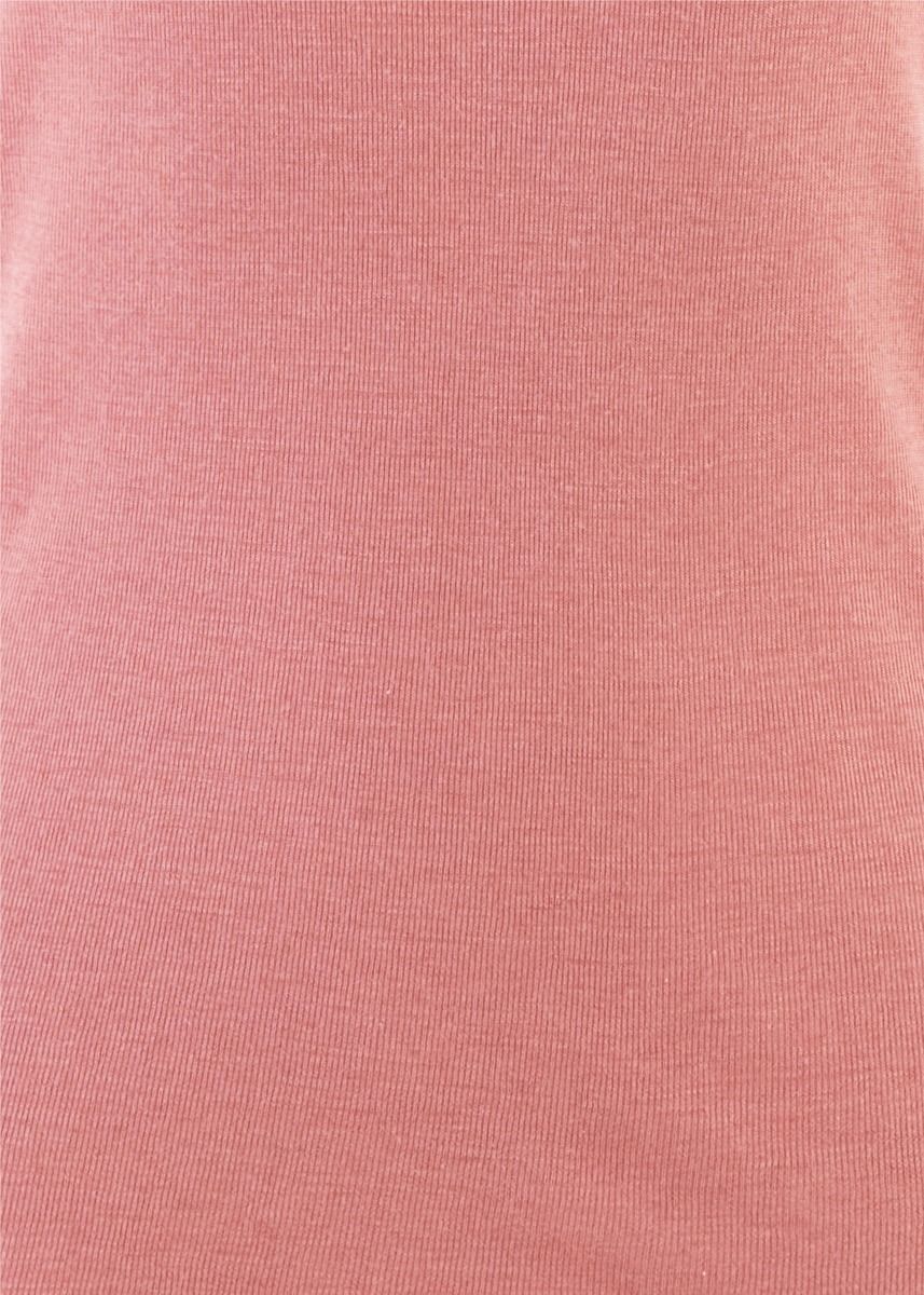 Ulltrøye dame, kort erm, ull med silke - Lys rose
