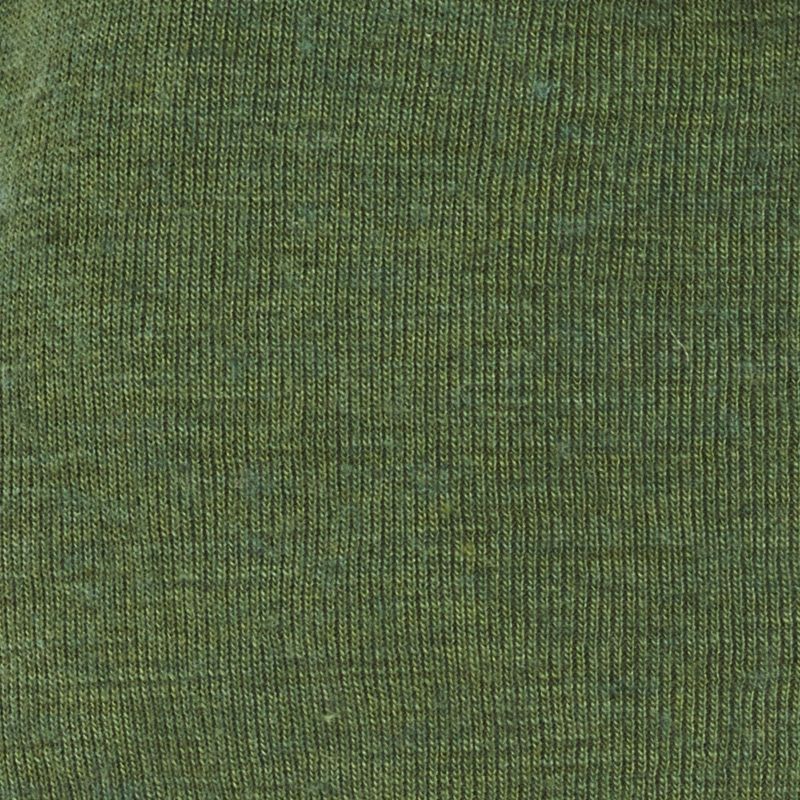 Ulltrøye dame, kort erm, ull med silke - Olivin - swatch