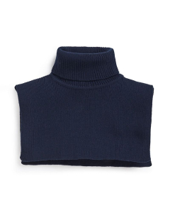 Hals one size i ribbestrikket ull