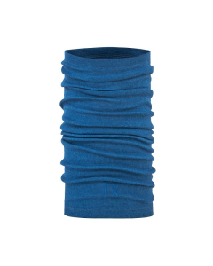 Tubehals i ull med silke