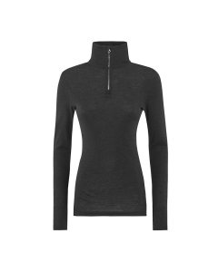 Turtr&oslash;ye i ull med silke, til dame og herre - Svart