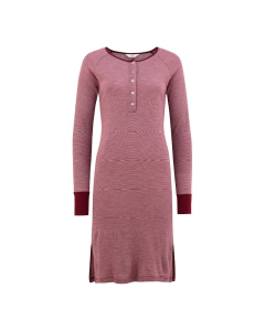 Nattkjole i ull med silke m/knapper