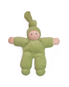 Alvedukke i bomullsfrott&eacute; 15cm Gr&oslash;nn
