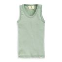 Singlet i ull med silke - Dus mint thumbnail