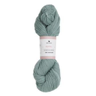 Silkeull 65% merino 35%silke 100g Akvamarin