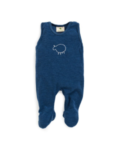 Sparkebukse i ullfrotte, med fot