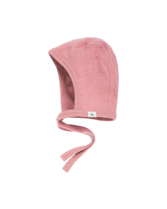 Lue i ull med silke - Lys rose
