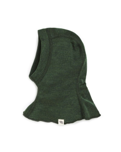 Balaklava i ull med silke - Skoggr&oslash;nn