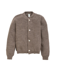 Ulljakke til baby i patentstrikk