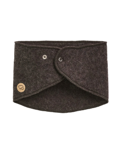 Lukkehals i ullfleece - Naturbrun