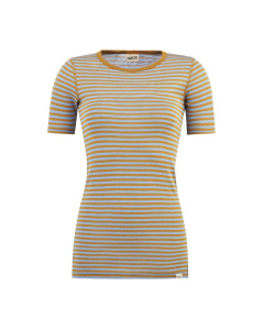 Ulltr&oslash;ye dame, kort erm, ull med silke