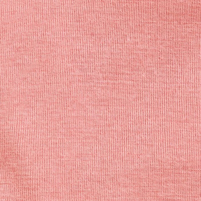 Singlet i ull med silke - Lys rose