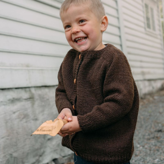 Sadeljakke til junior - Strikk