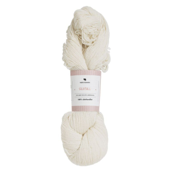 Silkeull 65% merino 35%silke 100g Naturhvit
