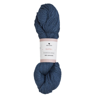 Silkeull 65% merino 35%silke 100g Aftenblå