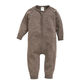 Strikket babydress i ull