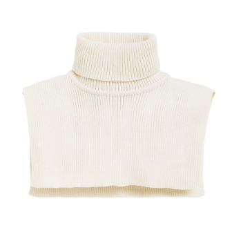 Hals one size i ribbestrikket ull