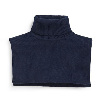 Hals one size i ribbestrikket ull