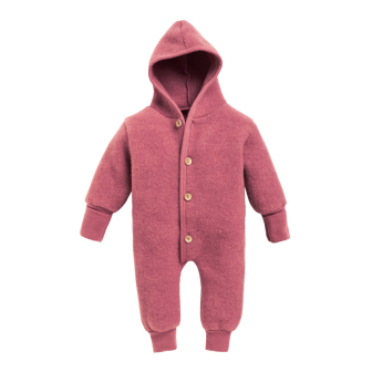 Ullfleecedress med hette