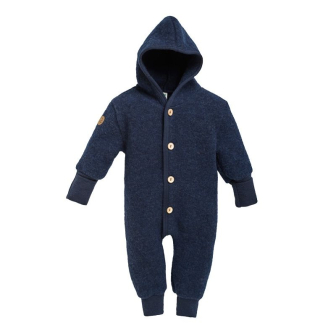 Ullfleecedress med hette