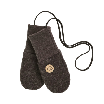 Babyvott i ullfleece Mørk brun