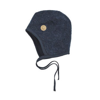 Lue i ullfleece med fór