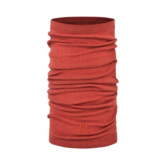 Tubehals i ull med silke