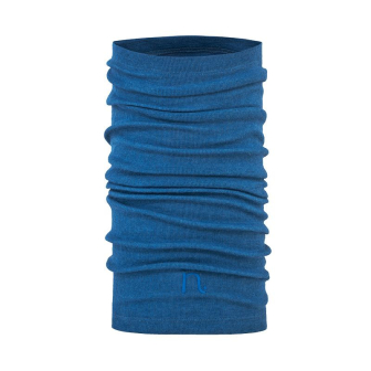 Tubehals i ull med silke