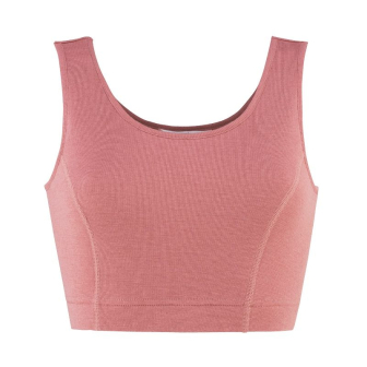 BH topp i ull med silke