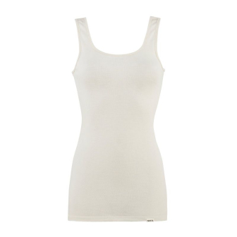 Damesinglet i ull med silke - Natur