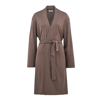 Loungejakke i ull med silke