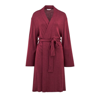 Loungejakke i ull med silke