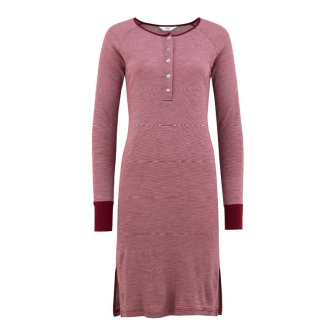 Nattkjole i ull med silke m/knapper