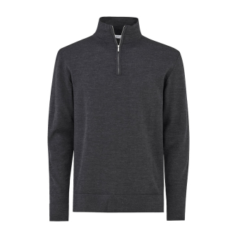 Finstrikket ullgenser halv zip