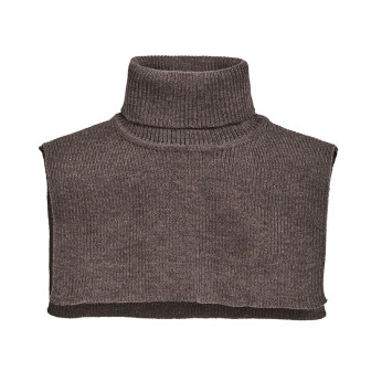 Hals one size i ribbestrikket ull