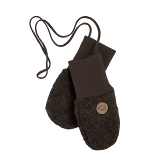 Babyvott i ullfleece Naturbrun