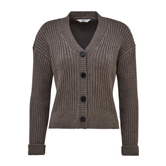 Ribbestrikket cardigan