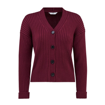 Ribbestrikket cardigan