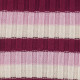 Ribbukse ribbestrikket ullbukse - Plommerød/Lys rosa/natur