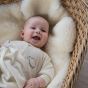Babyteppe i ull med silke Natur