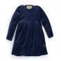 Velurkjole i ull med silke, baby - Marineblå