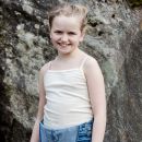 Stroppesinglet i ull med silke - Natur