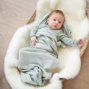 Babyteppe i ull med silke Dus mint/natur