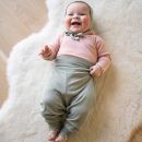 Body i ull med silke - Dus rosa