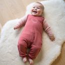 Body i ull med silke - Dus rosa